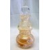 STUDIO ART GLASS PERFUME BOTTLE – GOLD & WHITE SWIRL DESIGN – DOUBLE GOURD SHAPE 150ml 